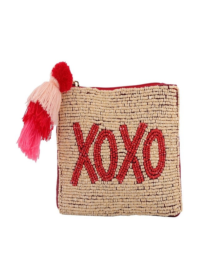 VOYLLA XOXO Beaded Coin Bag for Women,Casual,Travel,Stylish,Gift for Women & Girls - Image 1